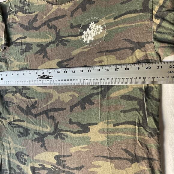 Port & Company Women’s Short Sleeve T-shirt size L,Camo Green,Go Lean Or Go Home - Picture 3 of 8